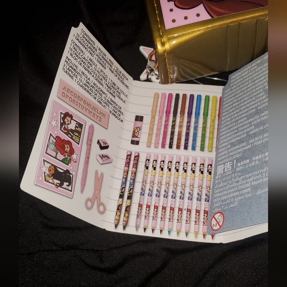Disney Store Princess Stationary Art Case Kit School Supplies - Picture 3 of 7